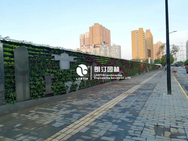 朗汀園林植物墻專用花盆打造西安城市“生態(tài)體”