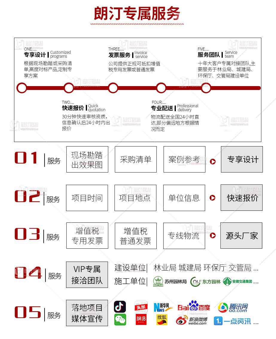 朗汀園林客戶專屬服務(wù)